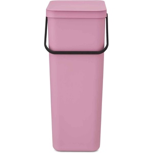 image:imageBrabantia Sort amp Go Recycle Bin 106 Gallon40L Lilac Pink SpaceEfficient Recycle Container with Handle Kitchen Garbage Can with Removable StayOpen Lid EasytoClean Trash Can for Kitchen